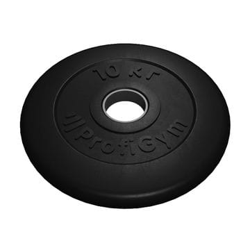 Диск Profigym черный, вес 10 кг, Ø 51 мм