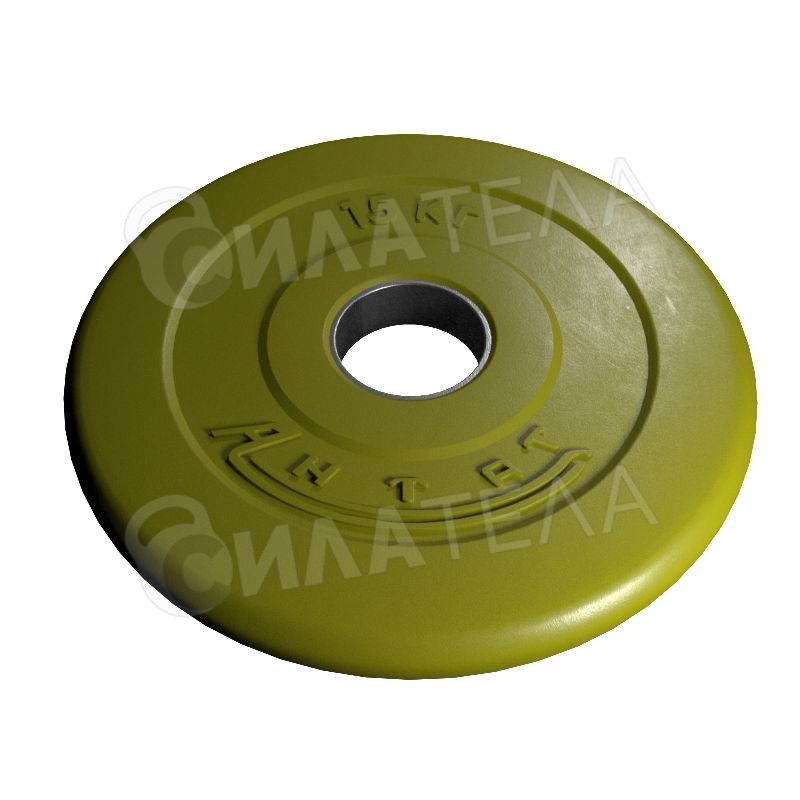 Диск Антат Ø 31 мм желтый, обрезиненный, 15 кг