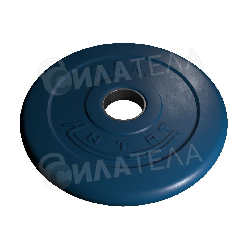 Диск Антат 2,5 кг Ø 31 мм синий, обрезиненный