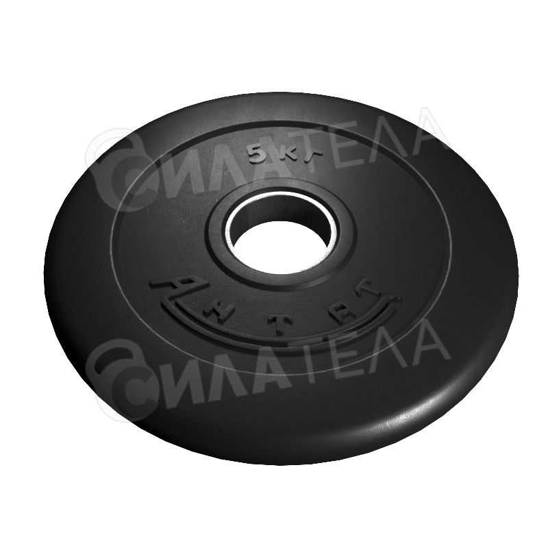 Диск Антат Ø 31 мм 5 кг, черный, обрезиненный