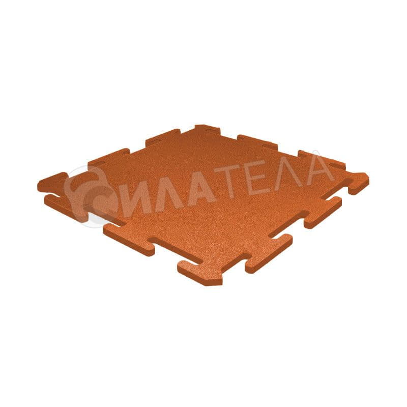 Замковая напольная плитка Locking 1000 x 1000 x 15 мм оранжевая