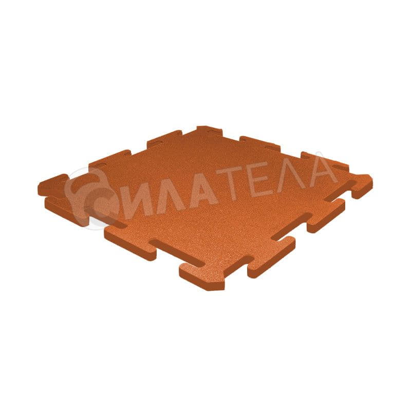 Замковая напольная плитка Locking 1000 x 1000 x 25 мм оранжевая