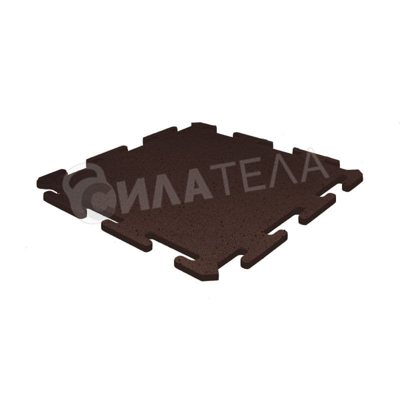 Замковая напольная плитка Locking Mixed 1000 x 1000 x 15 мм коричневая