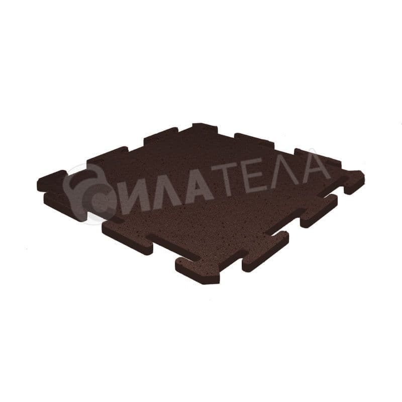 Замковая напольная плитка Locking Mixed 1000 x 1000 x 25 мм коричневая