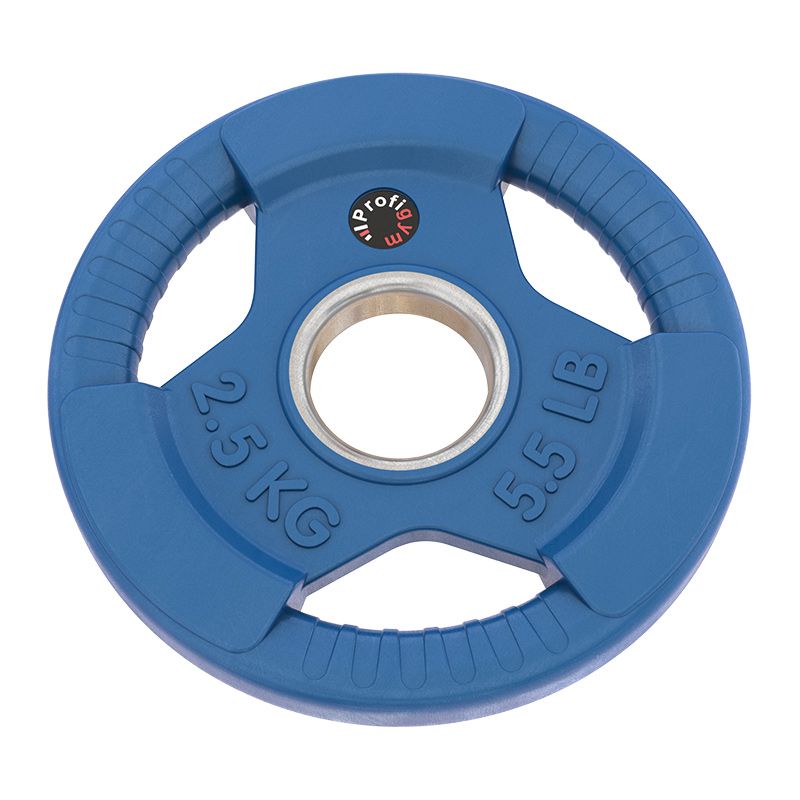 Обрезиненный диск цветной 2,5 кг синий