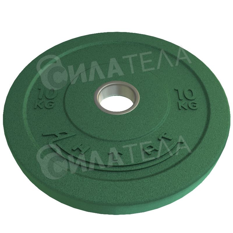 Бамперный диск для кроссфита цветной 10 кг