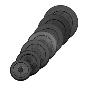  Комплект черных дисков Антат, вес 1,25 - 25 кг 
