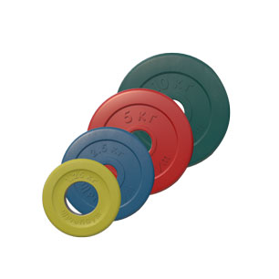 Комплект цветных дисков Profigym, вес 1,25 - 10 кг 