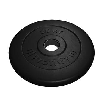 Диск Profigym черный, вес 20 кг, Ø 31 мм